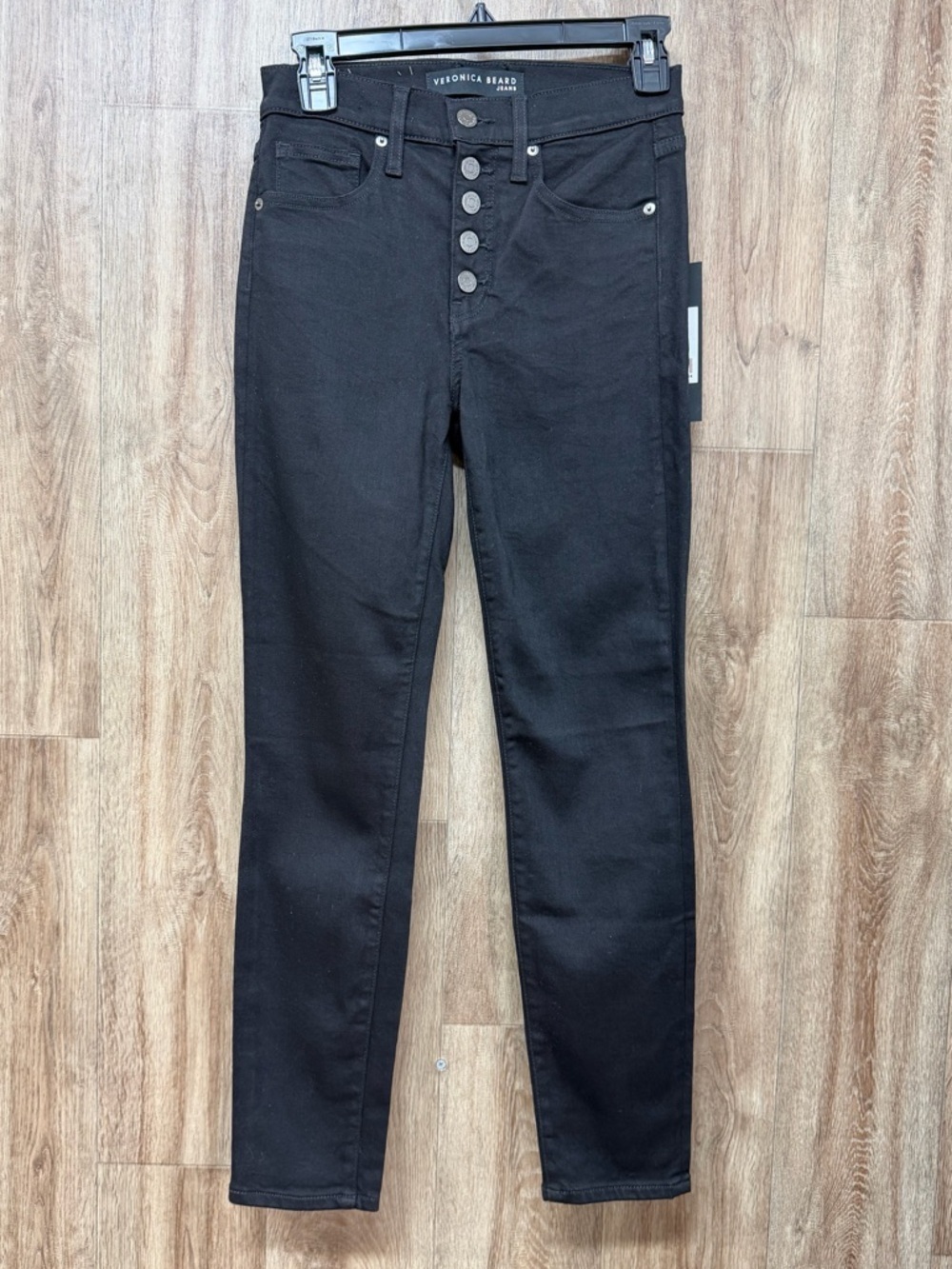 NEW Veronica Beard Debbie High Rise Skinny Ankle Black Jeans